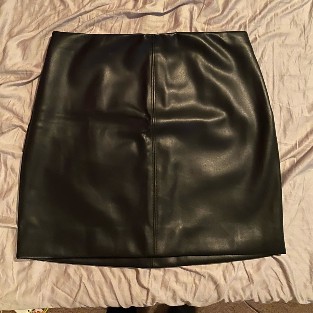Black Leather Skirt